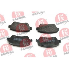 600-10-4137 SAKURA Комплект гальмівних колодок дисковий гальм