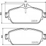 8DB 355 021-551 HELLA Комплект гальмівних колодок дисковий гальм