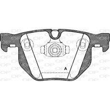 BPA0381.40 OPEN PARTS КомплеК т гальмівних колодок, дискове гальмо