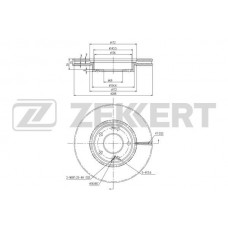 BS-6472 ZEKKERT Гальмівний диск