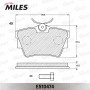 E510474 MILES КомплеК т гальмівних колодок, дискове гальмо