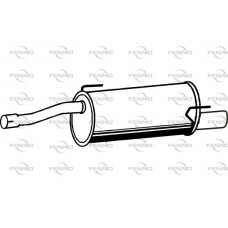 P43032 FENNO Глушник вихлопних газів кінцевий