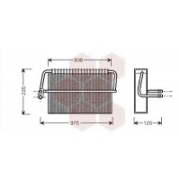 3000V326 VAN WEZEL Випарник кондиціонера