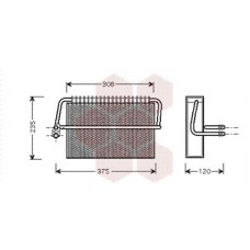 3000V326 VAN WEZEL Випарник кондиціонера