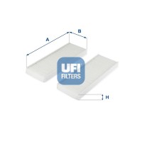 53.313.00 UFI Фільтр повітря у внутрішньому просторі