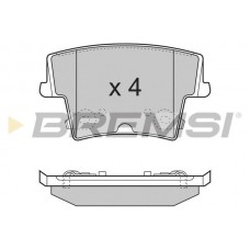 BP3278 BREMSI Комплект гальмівних колодок дисковий гальм