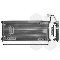 58002041 VAN WEZEL Радіатор охолодження двигуна