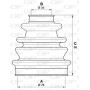 SJK7014.00 OPEN PARTS Комплект пыльника, Привідний вал
