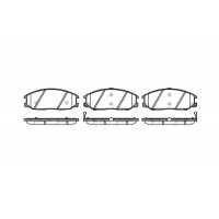 NB23569S02 NEW BLOX Комплект гальмівних колодок дисковий гальм