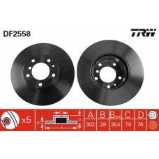 DF2558 TRW Гальмівний диск