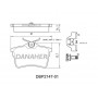 DBP2147-01 DANAHER Комплект гальмівних колодок дисковий гальм