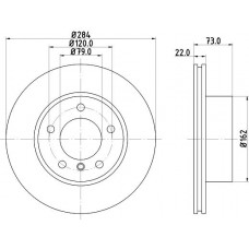 8DD 355 118-031 HELLA Гальмівний диск