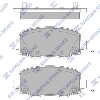SP1858 Hi-Q Комплект гальмівних колодок дисковий гальм