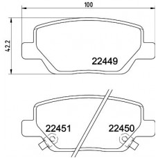 8DB 355 025-861 HELLA Комплект гальмівних колодок дисковий гальм
