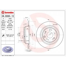 08.B360.10 BREMBO Гальмівний диск