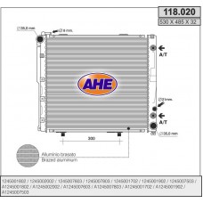 118.020 AHE Радіатор охолодження двигуна