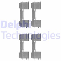 LX0478 DELPHI Комплектуючі колодки дискового гальма
