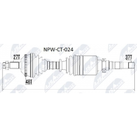 NPW-CT-024 NTY Привідний вал