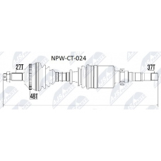 NPW-CT-024 NTY Привідний вал