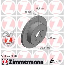 530.2471.20 ZIMMERMANN Гальмівний диск