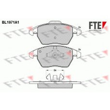 BL1971A1 FTE Комплект гальмівних колодок дисковий гальм