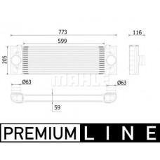 CI 543 000P MAHLE Интеркулер