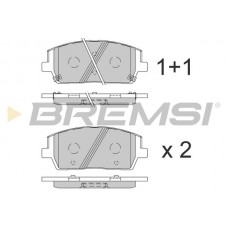 BP3860 BREMSI Комплект гальмівних колодок дисковий гальм