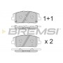 BP3860 BREMSI Комплект гальмівних колодок дисковий гальм
