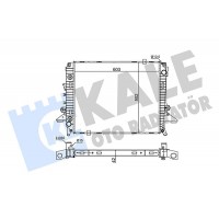 354975 KALE OTO RADYATÖR Радіатор охолодження двигуна