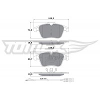TX 16-55 TOMEX Brakes Комплект гальмівних колодок дисковий гальм