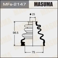 MFs-2147 MASUMA Комплект пыльника, Привідний вал