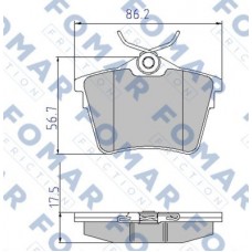 FO 919581 FOMAR Friction КомплеК т гальмівних колодок, дискове гальмо