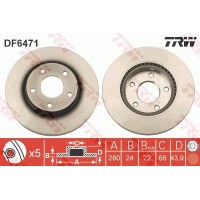 DF6471 TRW Гальмівний диск
