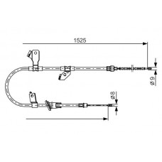 1 987 482 247 BOSCH Тросик, cтояночный тормоз