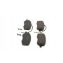 0 986 424 789 BOSCH Комплект гальмівних колодок дисковий гальм