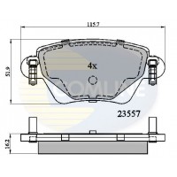 CBP01114 COMLINE КомплеК т гальмівних колодок, дискове гальмо
