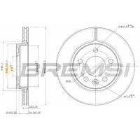 CD7286V BREMSI Гальмівний диск
