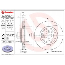 09.A956.11 BREMBO Гальмівний диск