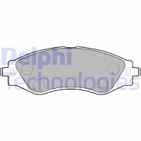 LP1816 DELPHI Комплект гальмівних колодок дисковий гальм