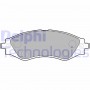 LP1816 DELPHI Комплект гальмівних колодок дисковий гальм