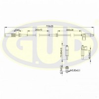 GABS01201 G.U.D. Датчик частота обертання колеса