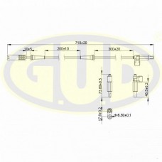 GABS01201 G.U.D. Датчик частота обертання колеса