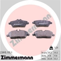 23915.175.1 ZIMMERMANN Комплект гальмівних колодок дисковий гальм