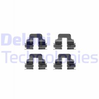 LX0344 DELPHI Комплектуючі колодки дискового гальма