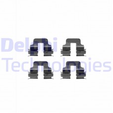 LX0344 DELPHI Комплектуючі колодки дискового гальма