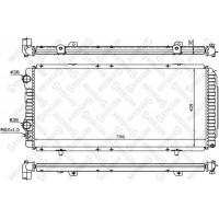 10-25027-SX STELLOX Радіатор охолодження двигуна