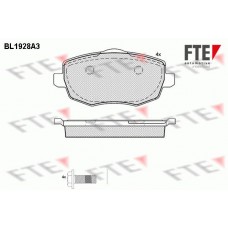BL1928A3 FTE КомплеК т гальмівних колодок, дискове гальмо