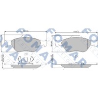 FO 685181 FOMAR Friction Комплект гальмівних колодок дисковий гальм