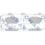 FO 685181 FOMAR Friction Комплект гальмівних колодок дисковий гальм