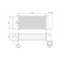 822905 VALEO Интеркулер